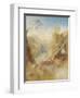 The Death of Actaeon, with a Distant View of Montjovet, Val D'Aosta-J. M. W. Turner-Framed Giclee Print