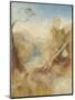 The Death of Actaeon, with a Distant View of Montjovet, Val D'Aosta-J. M. W. Turner-Mounted Giclee Print