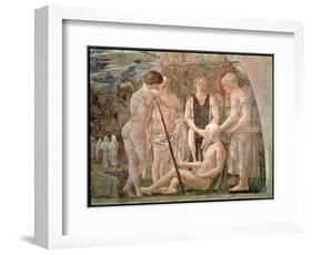 The Death of Adam, from the Legend of the True Cross Cycle, Completed 1464-Piero della Francesca-Framed Giclee Print