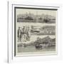 The Death of Admiral Fellowes, While in Command of the Channel Squadron-null-Framed Giclee Print