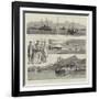 The Death of Admiral Fellowes, While in Command of the Channel Squadron-null-Framed Giclee Print