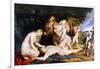 The Death of Adonis (With Venus, Cupid and the Three Graces) C.1614-Peter Paul Rubens-Framed Giclee Print