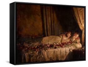 The Death of Albine, 1898 (Oil on Canvas)-John Collier-Framed Stretched Canvas