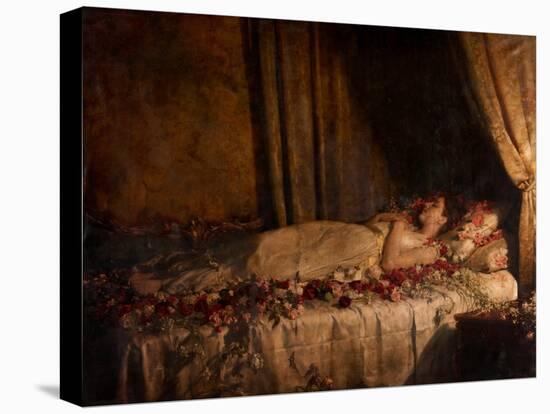 The Death of Albine, 1898 (Oil on Canvas)-John Collier-Stretched Canvas