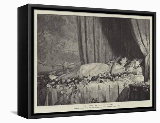 The Death of Albine-John Collier-Framed Stretched Canvas