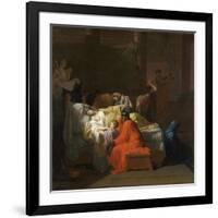 The Death of Alcestis, 1794-Jean Francois Pierre Peyron-Framed Giclee Print