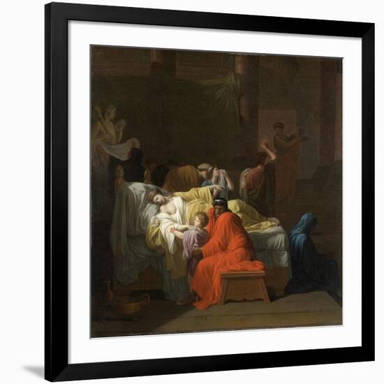 The Death of Alcestis, 1794-Jean Francois Pierre Peyron-Framed Giclee Print