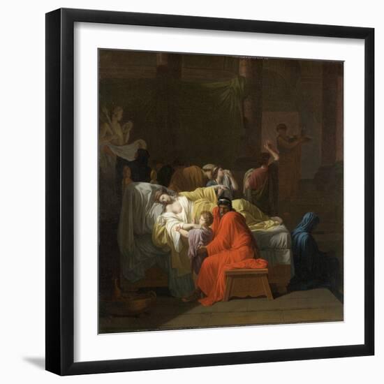 The Death of Alcestis, 1794-Jean Francois Pierre Peyron-Framed Giclee Print
