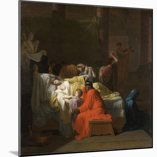 The Death of Alcestis, 1794-Jean Francois Pierre Peyron-Mounted Giclee Print