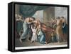 The Death of Alcestis, after Angelika Kauffman-Francesco Bartolozzi-Framed Stretched Canvas
