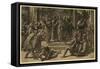 The Death of Ananias, Between 1515 and 1535-Ugo da Carpi-Framed Stretched Canvas