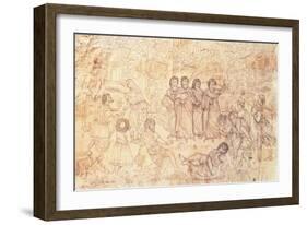 The Death of Ananias, C.1650-1680-null-Framed Giclee Print