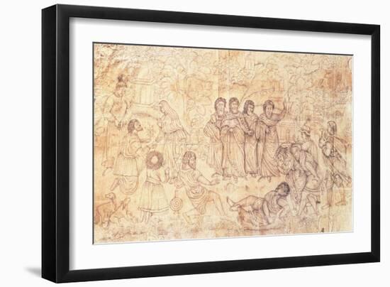 The Death of Ananias, C.1650-1680-null-Framed Giclee Print