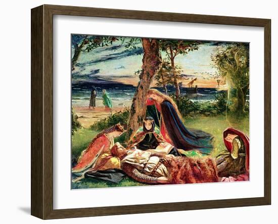 The Death of Arthur, C.1861-James Archer-Framed Giclee Print