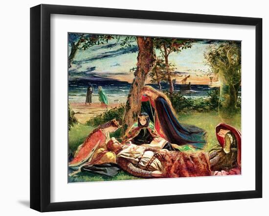 The Death of Arthur, C.1861-James Archer-Framed Giclee Print