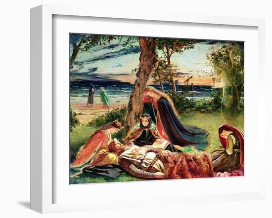 The Death of Arthur, C.1861-James Archer-Framed Giclee Print