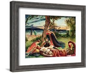 The Death of Arthur, C.1861-James Archer-Framed Giclee Print