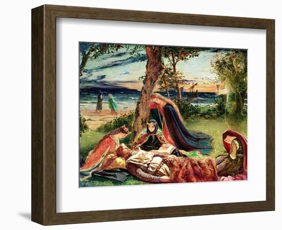 The Death of Arthur, C.1861-James Archer-Framed Giclee Print