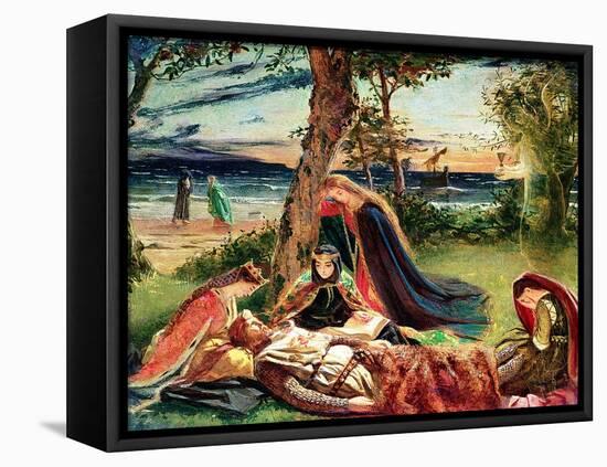 The Death of Arthur, C.1861-James Archer-Framed Stretched Canvas