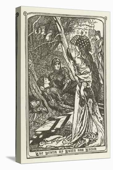 The Death of Balin and Balan-Henry Justice Ford-Stretched Canvas