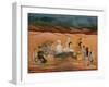 The Death of Bhishma, Mortally Wounded by Arjuna's Numerous Arrows, C.1760-1770-null-Framed Giclee Print