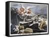 The Death of Bismarck, 1898-F Meaulle-Framed Stretched Canvas