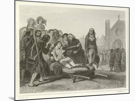 The Death of Bonchamp-Denis Auguste Marie Raffet-Mounted Giclee Print