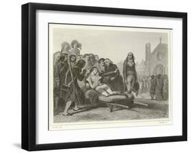 The Death of Bonchamp-Denis Auguste Marie Raffet-Framed Giclee Print