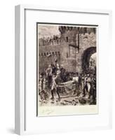 The Death of Bonchamps in 1793-Jean-jacques Scherrer-Framed Giclee Print