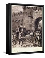 The Death of Bonchamps in 1793-Jean-jacques Scherrer-Framed Stretched Canvas