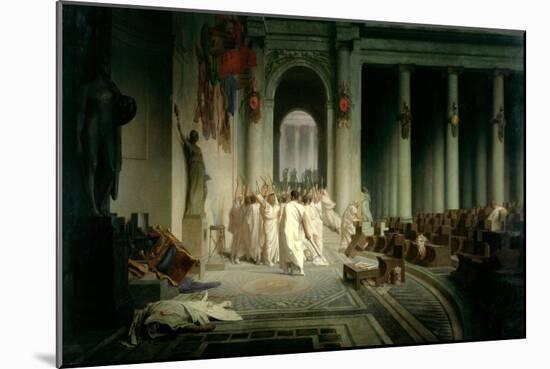 The Death of Caesar, 1867-Jean Leon Gerome-Mounted Giclee Print