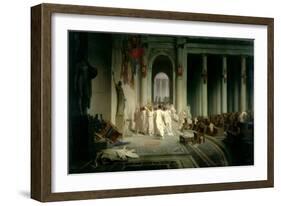 The Death of Caesar, 1867-Jean Leon Gerome-Framed Premium Giclee Print