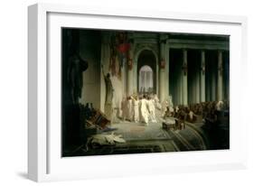 The Death of Caesar, 1867-Jean Leon Gerome-Framed Premium Giclee Print