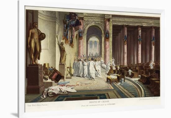 The Death of Caesar-Jean Leon Gerome-Framed Giclee Print