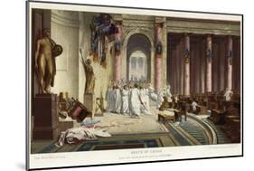 The Death of Caesar-Jean Leon Gerome-Mounted Giclee Print