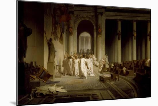 The Death of Caesar-Jean-Léon Gerôme-Mounted Giclee Print