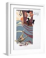 The Death of Captain Hook-null-Framed Giclee Print