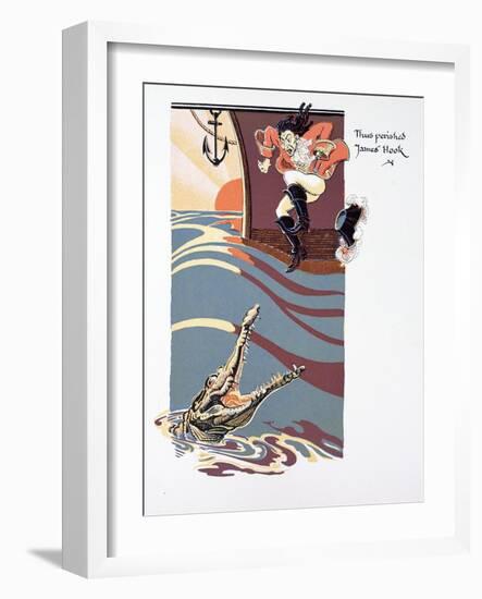 The Death of Captain Hook-null-Framed Giclee Print