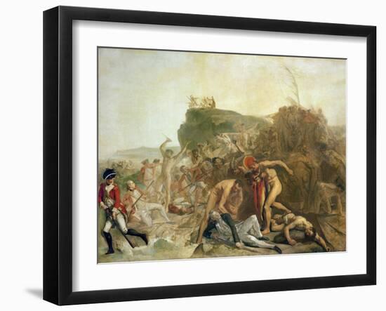 The Death of Captain James Cook, 14th February 1779-Johann Zoffany-Framed Giclee Print