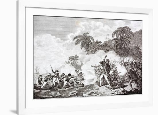 The Death of Captain James Cook. 1728 - 1779-Michael Nicholson-Framed Photographic Print