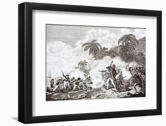 The Death of Captain James Cook. 1728 - 1779-Michael Nicholson-Framed Photographic Print