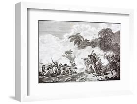 The Death of Captain James Cook. 1728 - 1779-Michael Nicholson-Framed Photographic Print