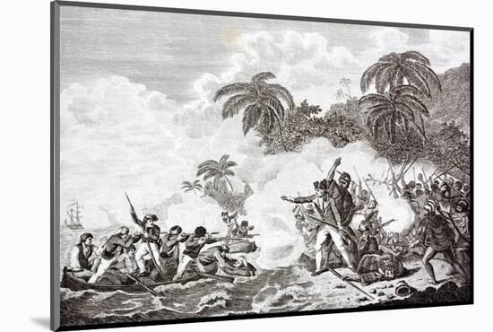 The Death of Captain James Cook. 1728 - 1779-Michael Nicholson-Mounted Photographic Print