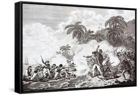 The Death of Captain James Cook. 1728 - 1779-Michael Nicholson-Framed Stretched Canvas