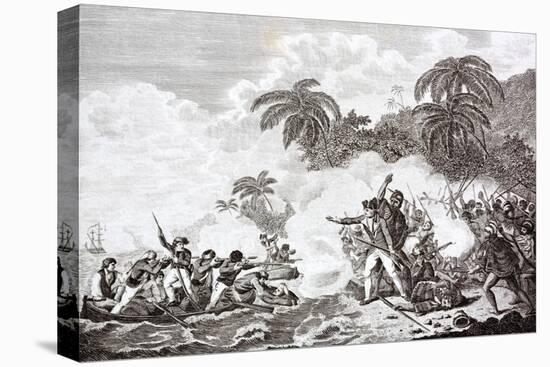 The Death of Captain James Cook. 1728 - 1779-Michael Nicholson-Stretched Canvas