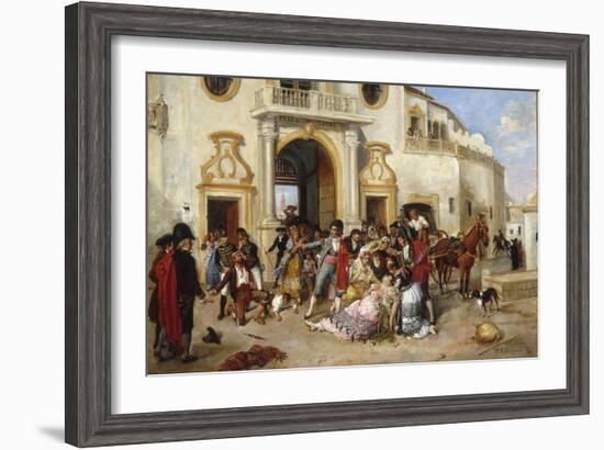 The Death of Carmen, 1890-Manuel Cabral-Framed Giclee Print