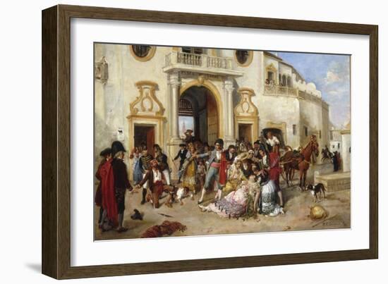 The Death of Carmen, 1890-Manuel Cabral-Framed Giclee Print