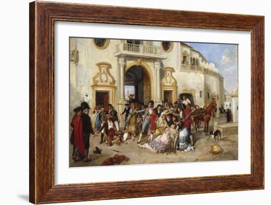 The Death of Carmen, 1890-Manuel Cabral-Framed Giclee Print