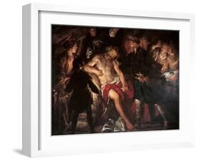 The Death of Cato, C. 1640-Gioacchino Assereto-Framed Giclee Print