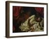 The Death of Cato of Utica-Charles Le Brun-Framed Giclee Print